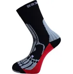 P MRN 8MB merino outdoorové ponožky Progress 39-42 černá / šedá / červená