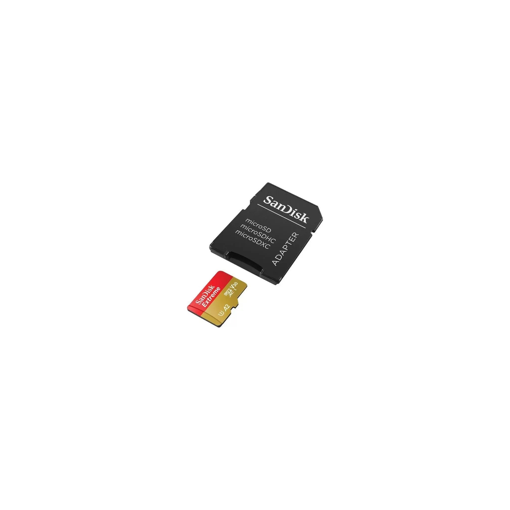 Fotografie 3 - Paměťová karta SanDisk Extreme microSDXC 2 TB UHS-I U3 V30 SDSQXAV-2T00-GN6MA + SD adaptér