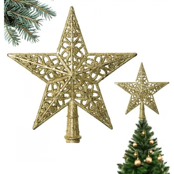 Vánoční dekorace Špičky na stromeček Hvězda 23 cm 1 ks