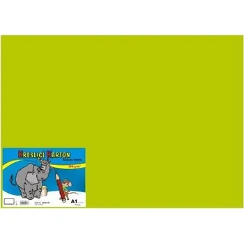 Výtvarný papír CARTA Výkres školní A1 180g / 10 listů světle zelený 599203