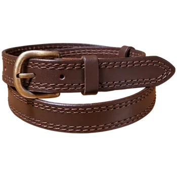 Opasek Zubíček Kožený opasek - šíře 3 cm Varianta: 2x prošitý, Délka: 110 cm, Barevná varianta: černá