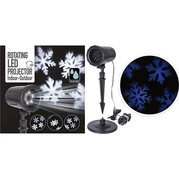 Vánoční dekorace LED Projektor, Vánoční vločky IP44 599022