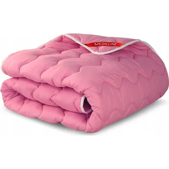 přikrývka Přikrývka 155x220 cm celoroční antialergická mikrovlákno růžová silikonová