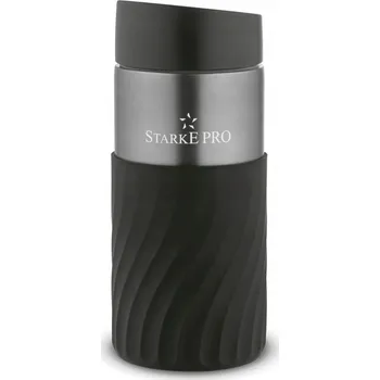 Termoska Ocelový termohrnek na kávu 300ml STŘÍBRNÝ TERMOSKA vakuový Arabusta