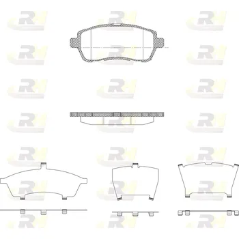 Brzdová destička ROADHOUSE Sada brzdových destiček RDH 21281.10