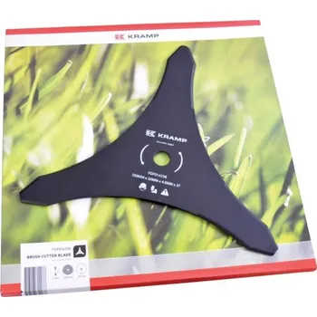 Vyžínací nůž ke křovinořezu, Kramp 3Z 350-20-4mm (KP-FGP514258) (Univerzální žací kotouč křovinořezu, 3 zuby, vnější průměr 350 mm, průměr centrálního otvoru 20 mm, tloušťka 4 mm)