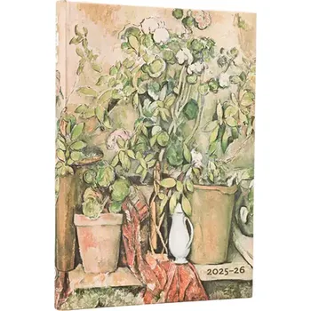Kalendář Diář 2025/2026 Cezanne’s Terracotta Pots and Flowers