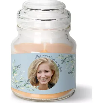 Svíčka Sablio Vonná svíčka s fotkou v dóze s vůní skořice: 120 g