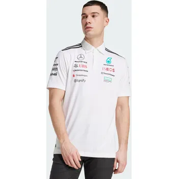 Pánské tričko ADIDAS Polokošile Mercedes - AMG PETRONAS FORMULA ONE TEAM 3XL BÍLÁ|ČERNÁ