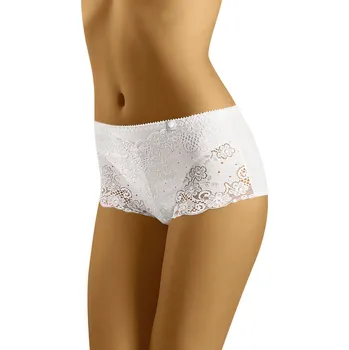 Dámské spodní prádlo Kalhotky Wol-Bar Diamond 3508 šortky Barva: Bílá, Velikost: XL