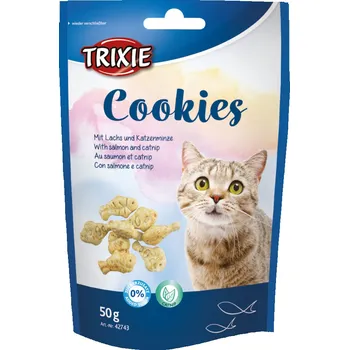 Hračka pro kočku 3x50g Trixie Cookies s lososem & catnipem