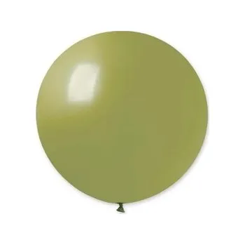 Balónek Balón GIGANT kulatý pastelový olivově zelený 80 cm