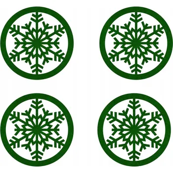 Filcová podložka pod hrnek Congee Sněhová Vločka 10x10 cm