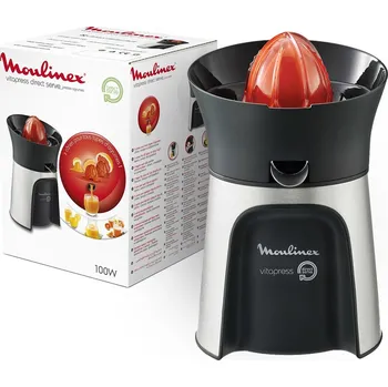 Lis na citrusy Odšťavňovač na citrusy Moulinex PC603D10 stříbrný/šedý 100 W