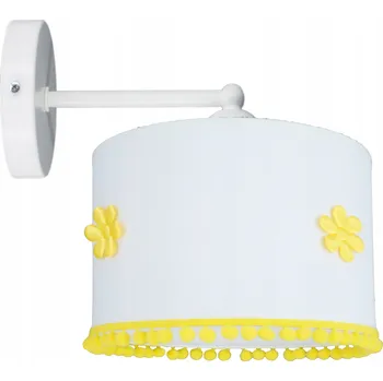 Nástěnné svítidlo Nástěnná lampa pro děti moderní stínidlo květiny, růžová, žlutá, šedá LED