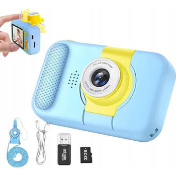Obraz DIGITÁLNÍ FOTOAPARÁT PRO DĚTI KAMERA HRAČKA HRY+KARTA 32GB