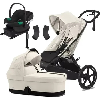 Kočárek Cybex Avi Spin + Cot S + adaptéry + Aton B2 i-Size + Base One 2025 Seashell Beige