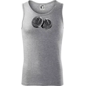 Haléře pro sedmdesátníka - Tílko pánské Core - 2XL ( Tmavě šedý melír )