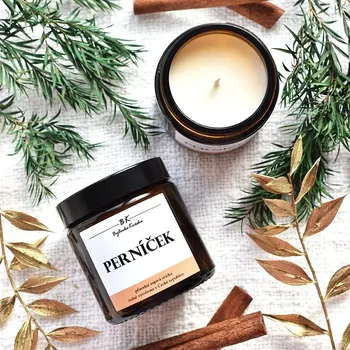 Svíčka Bc. Monika Mužíková Sojová vonná svíčka PERNÍČEK 120 ml Perníček