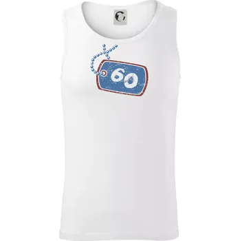 60 na krku štítek - Tílko pánské Core - S ( Bílá )