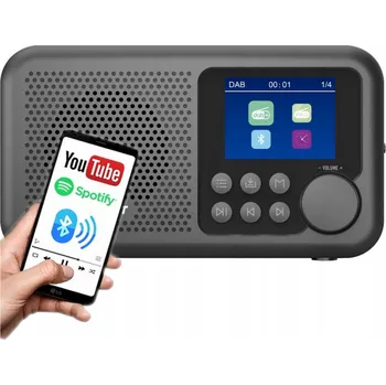 Radiopřijímač BLAUPUNKT PŘENOSNÉ RÁDIO DAB+ FM RDS BLUETOOTH AKUMULÁTOROVÉ USB-C DR8BK