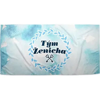 Osuška Sablio Ručník Tým ženicha klíče - 50x100 cm