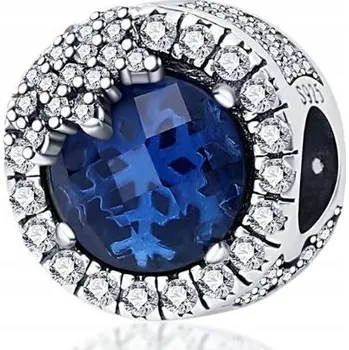 Přívěsek Přívěsek Modrá Třpytivá Vločka, stříbro 925