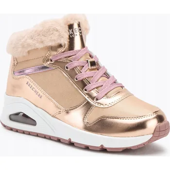 Dámská obuv Skechers sportovní boty eko kůže zlaté barvy velikost 36