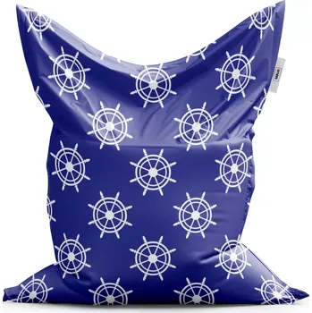 Sedací pytel Sablio Sedací vak Classic Bílá kormidla - 200x140 cm