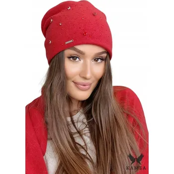 Podprsenka Červená ČEPICE dámská ČEPOUCKA ZDOBENÁ kamínky Kamea LATIFA