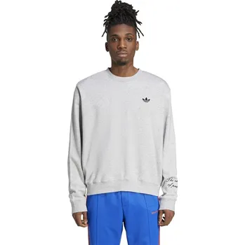 Pánský svetr ADIDAS ORIGINALS By Wales Bonner Long Sleeve Crew Top Med Grey L