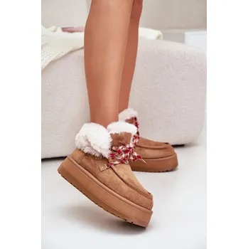 Dámská zimní obuv Sněhule Step in Style: semišové boty s kožešinou, 38 i240_203555_2:38