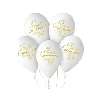Balónek Balónky na první svaté přijímání First Communion 33 cm 5 ks