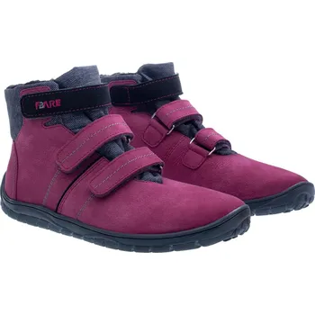 Dámská zdravotní obuv FARE BARE dětské zimní s membránou B5646251 Fjordky vínová Velikost EU: 36, vnitřní délka: 240, vnitřní šířka: 90