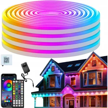LED osvětlení RGB LED pásek 5m s dálkovým ovládáním a aplikací, LED diody pro TV, LED osvětlení, LED lišta