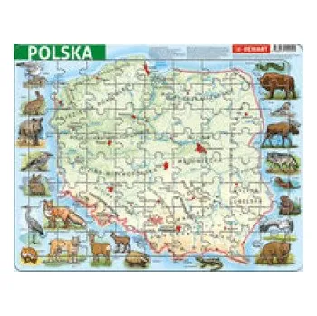 Puzzle Puzzle ramkowe Polska fizyczna (Brožovaná)