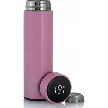 Termoska Termohrnek Extralink Smart Travel Mug růžový Termoska s LED displejem