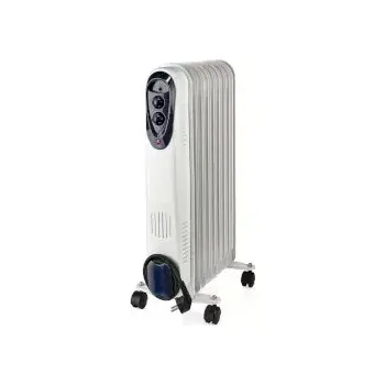Olejový radiátor Nedis Přenosný olejový radiátor bílá (HTOI30WT9)