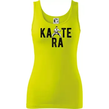 Dámské tričko Karate bojovník - Dámské tílko - M ( Limetková )