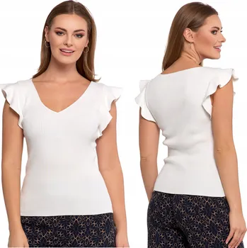 Dámská halenka Dámská halenka Pletenina Viskóza Volánky Svetrový TOP MORAJ S