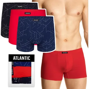 Boxerky ATLANTIC 3MH-171 pánské boxerky CLASSIC 3-BALENÍ - M
