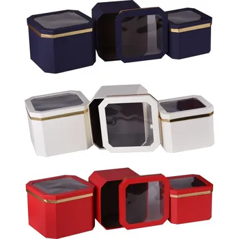 Dárková krabička Dárková krabička set 3 ks – mix barev (190–240 mm)