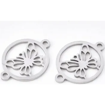 Příze Pro Háčkování Mezidíl motýl 20 x 15 mm ocel