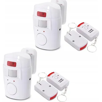 2 KS BEZDRÁTOVÝ ALARM POHYBOVÝ SENZOR SIRÉNA NA BATERIE DO DOMU GARÁŽE