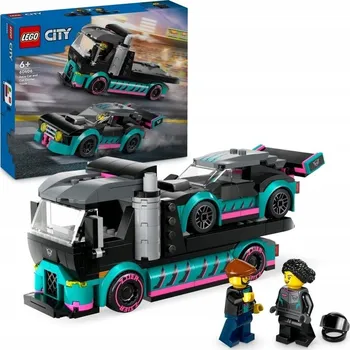 Stavebnice LEGO LEGO City 60406 Závodní auto a autopřepravník