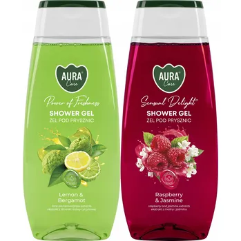 Koupelová kosmetika SADA Sprchový gel pro ženy BISPOL Aura 350ml CITRON MALINA 2ks