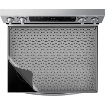 Odkapávač na nádobí Ochranná Podložka pod Sporák Silikonová 2v1 | Velký Odkapávač na Nádobí 51x71cm