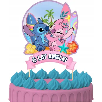 Obraz ZÁPICH DO DORTU 100 let starý Stitch Ozdoby na dort se postavičkami Stitch 4