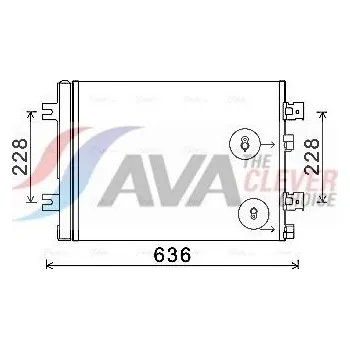 Výparník klimatizace Kondenzátor, klimatizace AVA RTA5467D