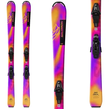 Sjezdové lyže Sjezdové lyže SALOMON L Lux Jr. S + C5 GW J75 Rh Fialová 120 cm